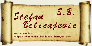 Stefan Beličajević vizit kartica